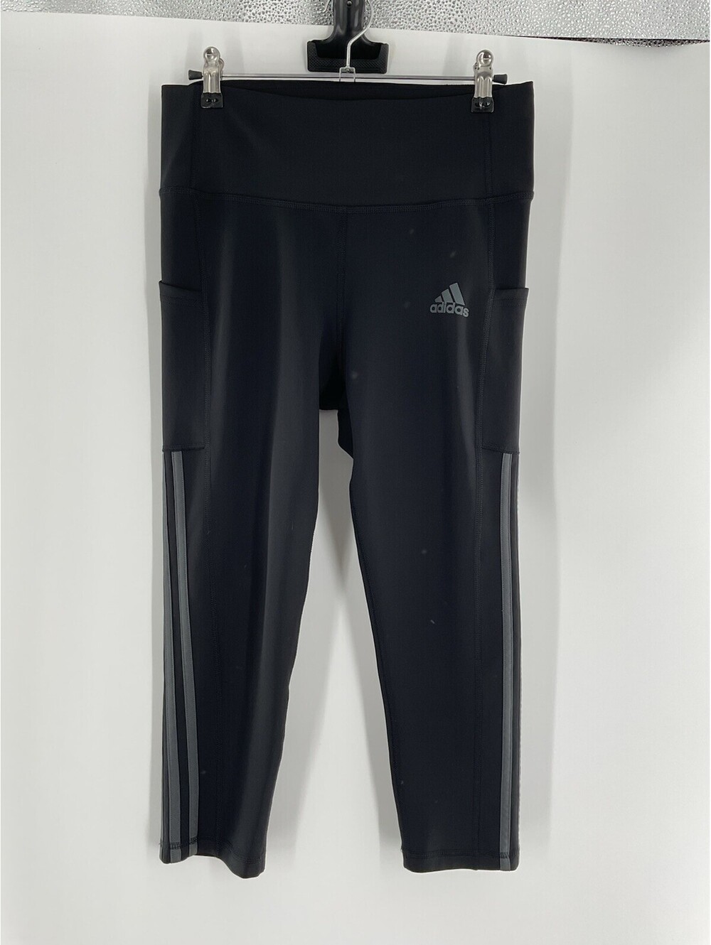 Adidas Prime Green Medium Athletic Capris Women’s 038 - Picture 2 of 5